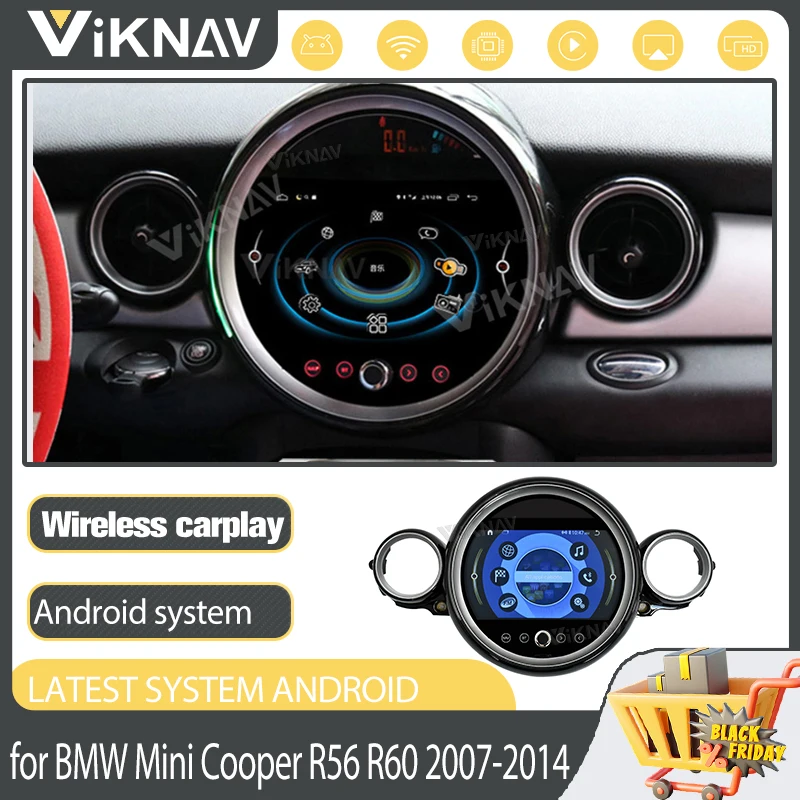 Automobilio Multimedijos PlayerFor BMW Mini Cooper Tautietis R56 R60 2010-2016 Android11 Radijo, GPS Navigacija, Vaizdo Recoder Galvos Vienetas
