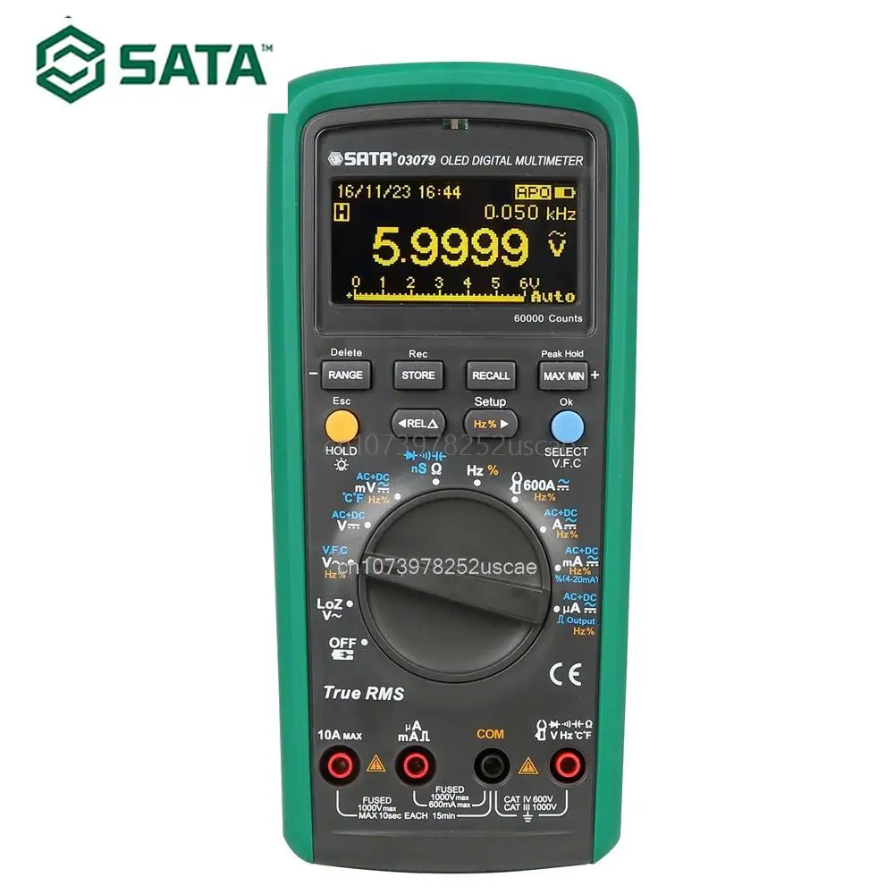 SATA OLED Protingas True RMS Skaitmeninis Multimetras 4-5/6-skaitmenų true RMS visi-pozicija 1000V apsaugos ST03079