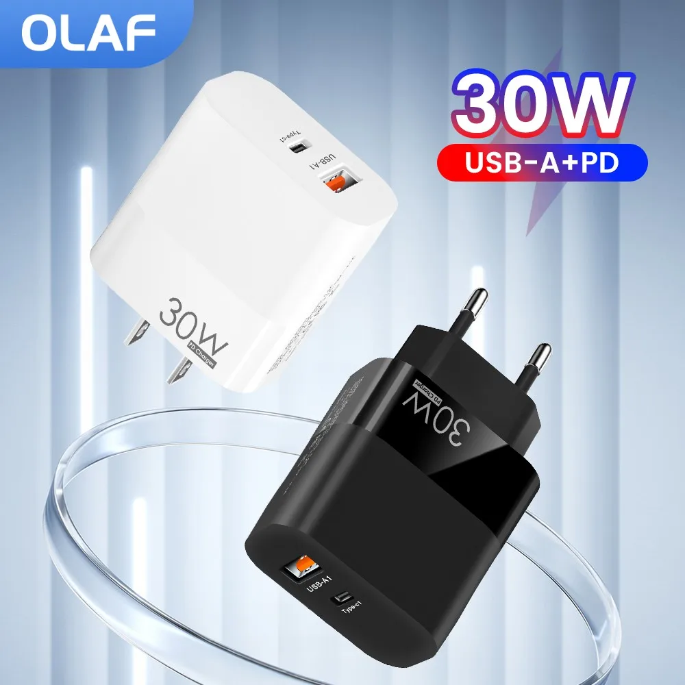 Olaf 30W USB C Tipo Įkroviklis, Telefonas, Įkroviklis PD Greitai Įkrauti 