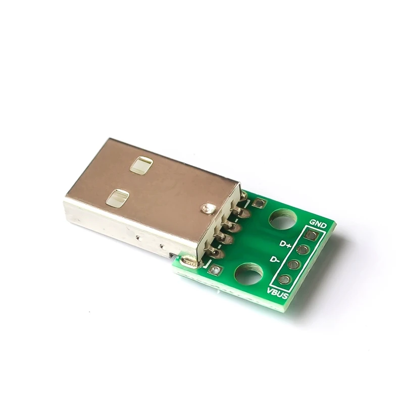 10vnt USB vyrų Panirti 2.54 mm tiesiogiai prijungti 4p tiesiogiai kištukas lituojamas mobiliojo telefono maitinimo kabeliu