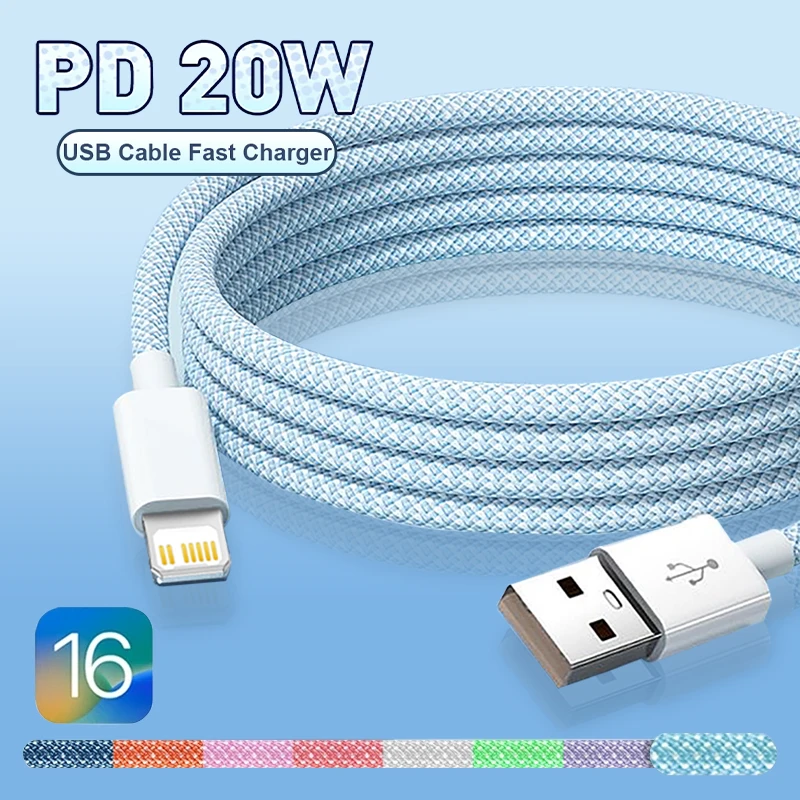 20W PD USB Žaibo Įkroviklio Laidą 
