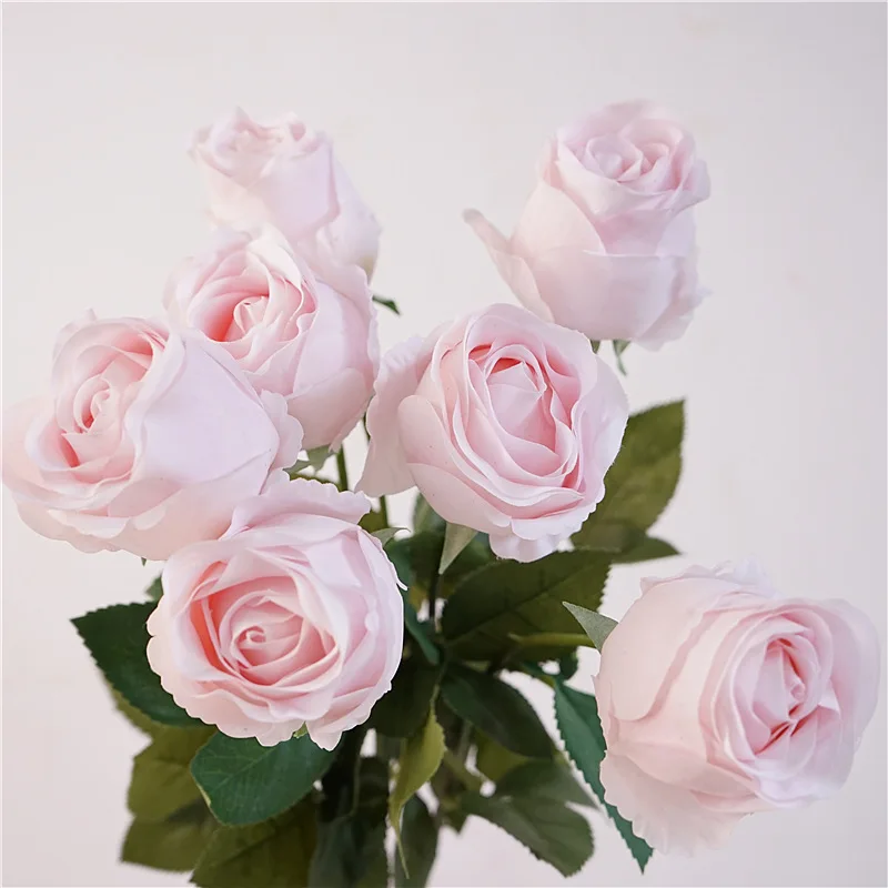 Dirbtinis Jaustis Drėkina Latekso Rose Filialas Vestuvių Fotografija Puokštė Sode Darbalaukio Modeliavimas Rožės Gėlių Dekoras