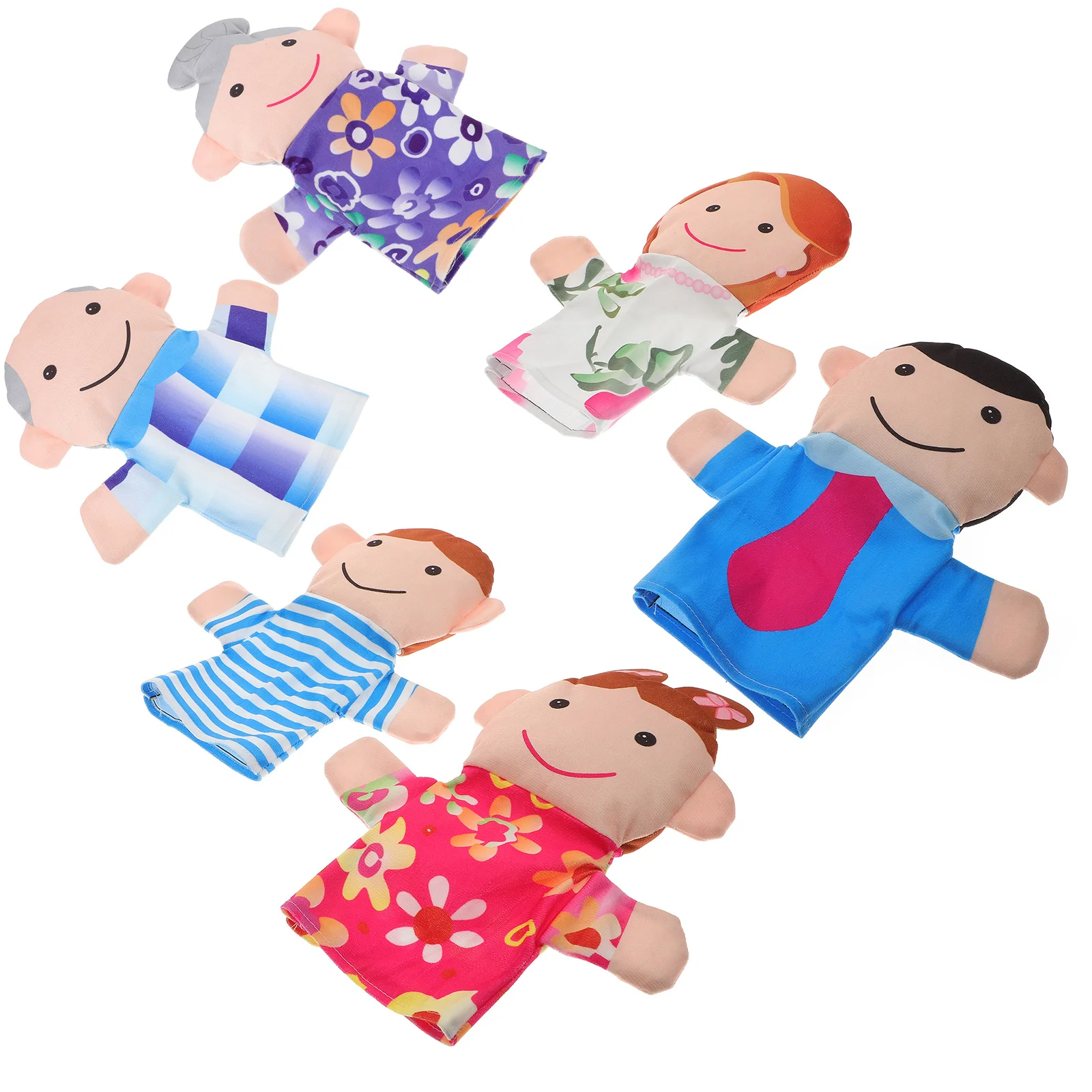 6 Vnt Šeimos Vertus, Lėlių, Lėlių, Vaikų, Kūdikių Pliušinis Žaislas Mažiems Vaikams Themberchaud 2-4 Metų Švietimo Žaislai, 3+ Senas