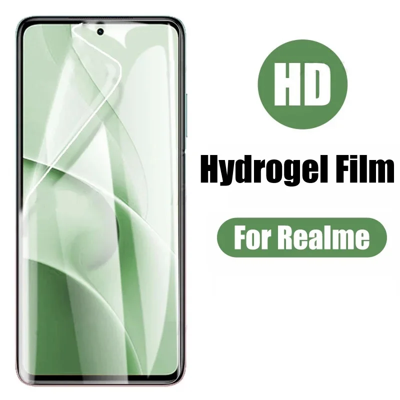 Hidrogelio Filmas Realme 10 11 Pro Plus C21Y C25Y C25S C30, C31 C33 Ekrano apsaugos Realme Narzo 20 30 50A 50i Premjero Filmas
