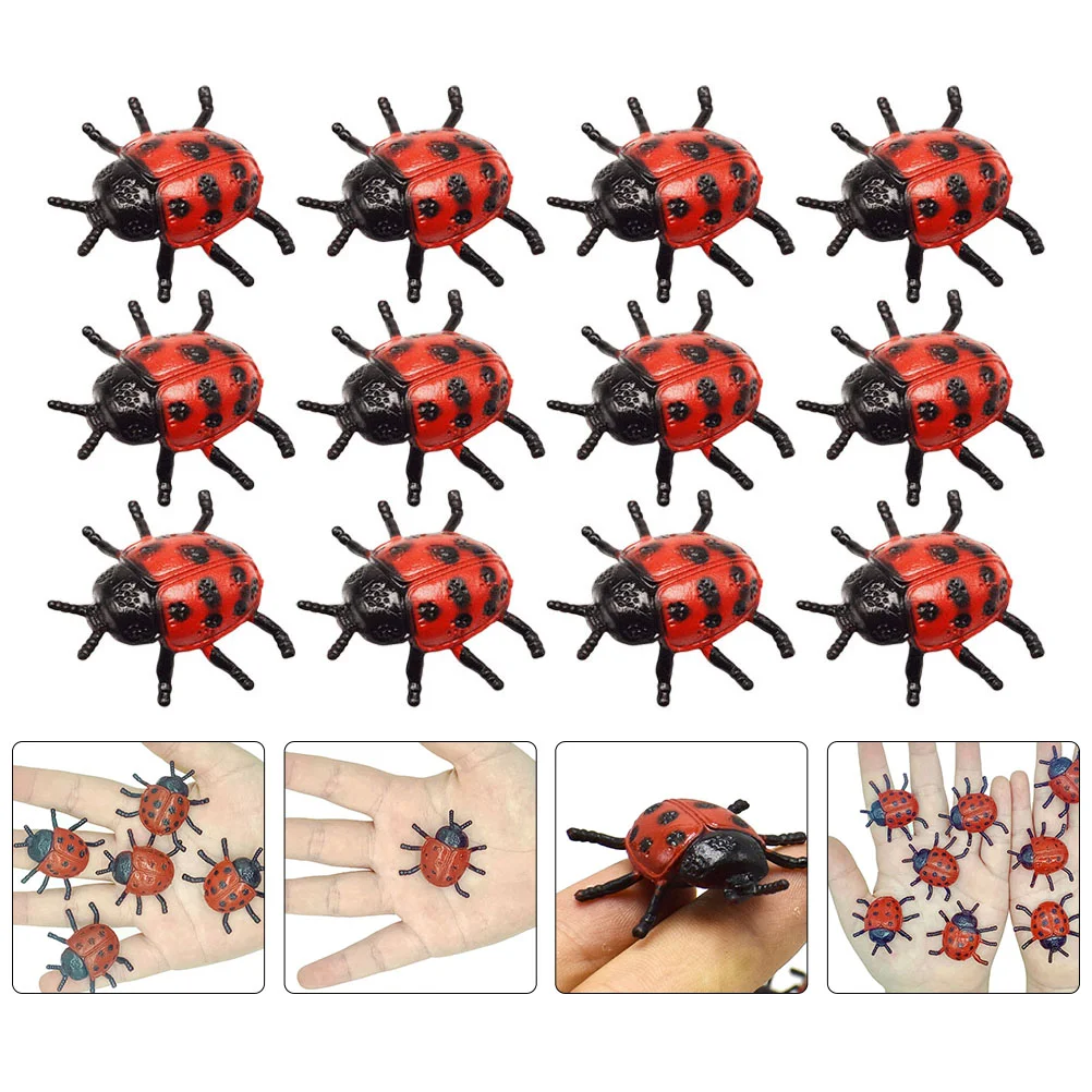 30 Vnt Pvc Modeliavimas Biedronka Statinio Modeliai Imituojamas Žaislai Vabzdžių Creepy Mini Dekoro Žaislais Foto Dovanos