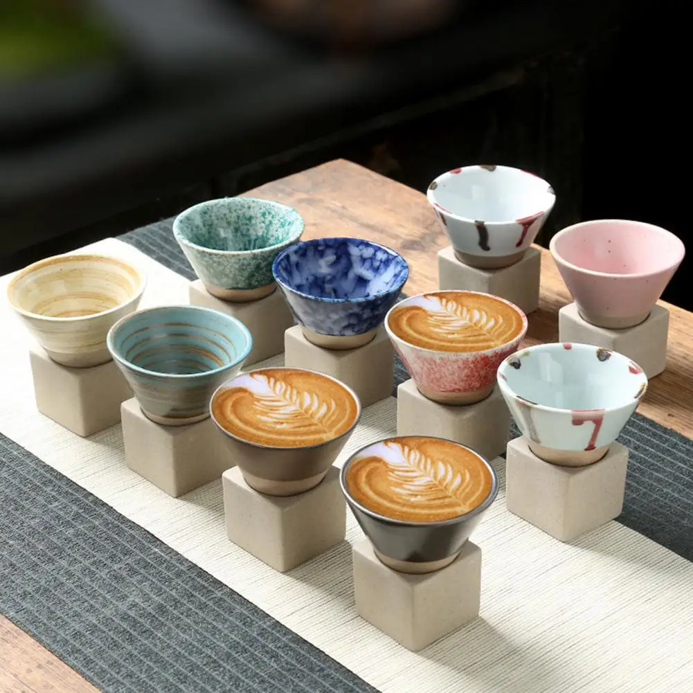 Karščiui atsparūs Kavos Puodelį, Rankų darbo Japoniško Stiliaus Keramikos Piltuvą Kavos Puodelį, Karščiui atsparus Latte, Kapučino, Arbata, Kava Smailas