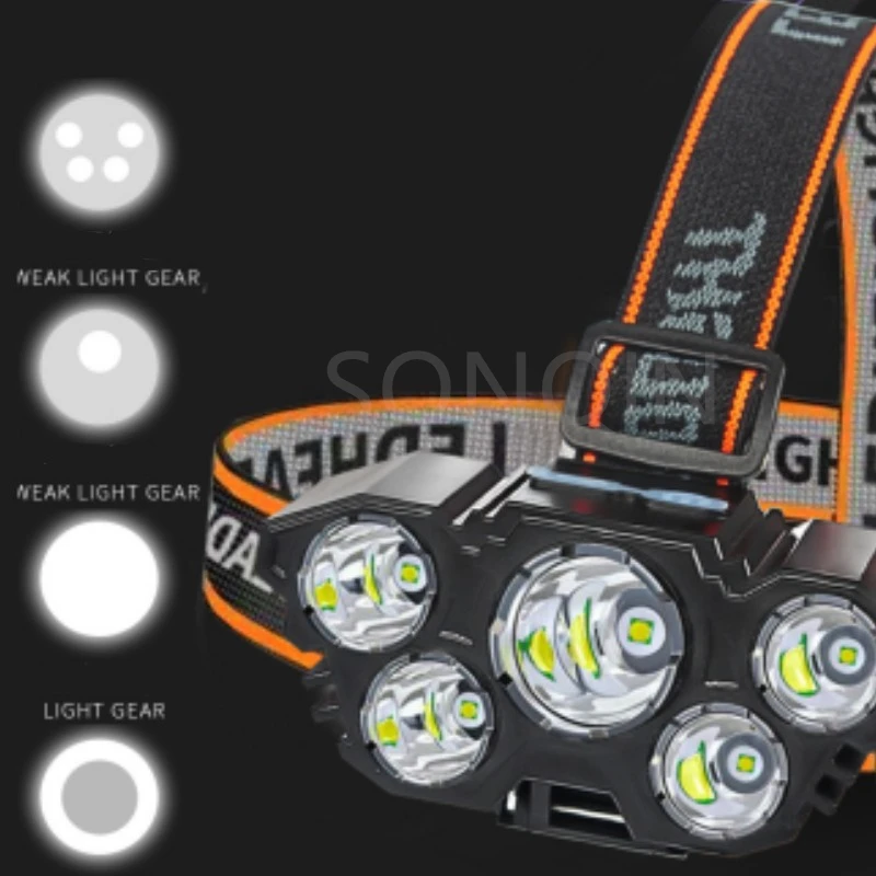 4 Režimai Galingas LED Šviesų žibintai Žibintas LED XPE pastatytas Įkraunamas Žibintuvėlis Fakelas žibintas, Kempingas, žvejyba