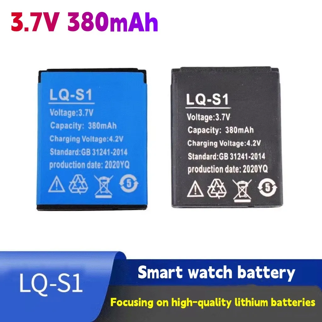 3.7 V 380mAh SmartWatch Baterija Ličio Jonų Polimerų Baterija DZ09 Atsarginę Bateriją KSW-S6 RYX-NX9 A1 Smart Žiūrėti