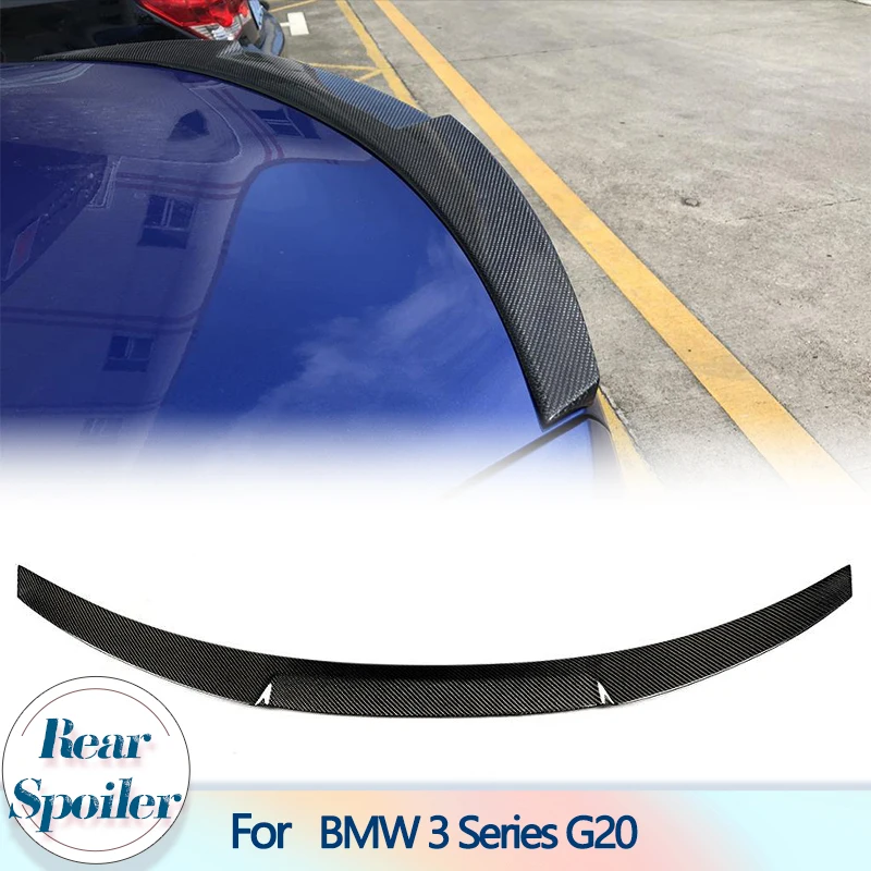 Galiniai Kamieno Įkrovos Lūpų Sparno Spoileris BMW 3 Serijos G20 2019-2022 Anglies Pluošto Galinis Kamieno Spoileris Sparno Lūpų Priedai 5 Stilius