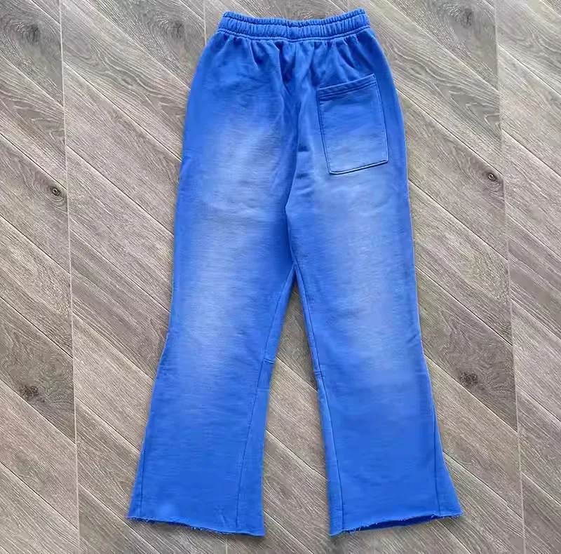 23SS Streetwear Blue Vintage Hellstar Studios Sweatpants Vyrai Moterys Jogger Raišteliu Atsitiktinis Flare Kelnės Lil Peep