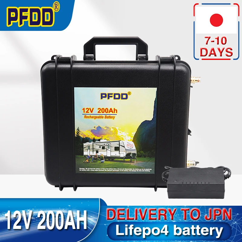 12V 200Ah Lifepo4 Baterija įmontuota BMS Ličio Geležies Fosfato Įkraunamų Elementų, Lauko Kempingas Golfo Krepšelį Saulės Su Įkroviklio