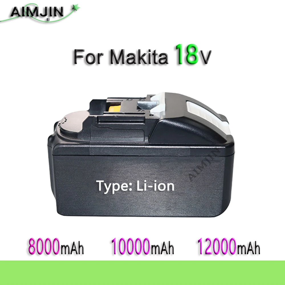 Už Makita 18V 8000/10000/12000mAh Ličio-jonų elektrinių Įrankių 18V Bateriją BL1860 BL1830 BL1850 BL1860B
