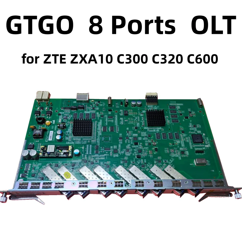 Originalus GTGO GPON OLT 8 Uostų Paslaugų Sąsaja Lenta su 8pcs B+ C+ C++ Plius SFP Moduliai ZTE ZXA10 C300 C320 C600