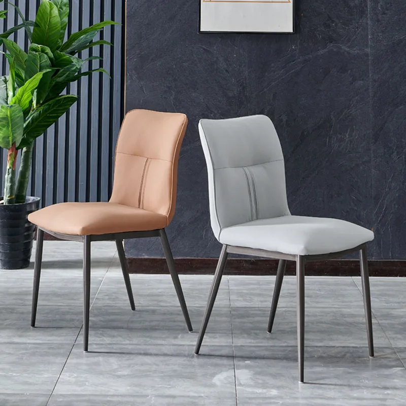 Vieno Gyvenamojo Kambario, Valgomojo Kėdės Modernus Patogus Unikalus Valgomojo Kėdė Paramos Aukštas Atgal Metalo Virtuvės A1