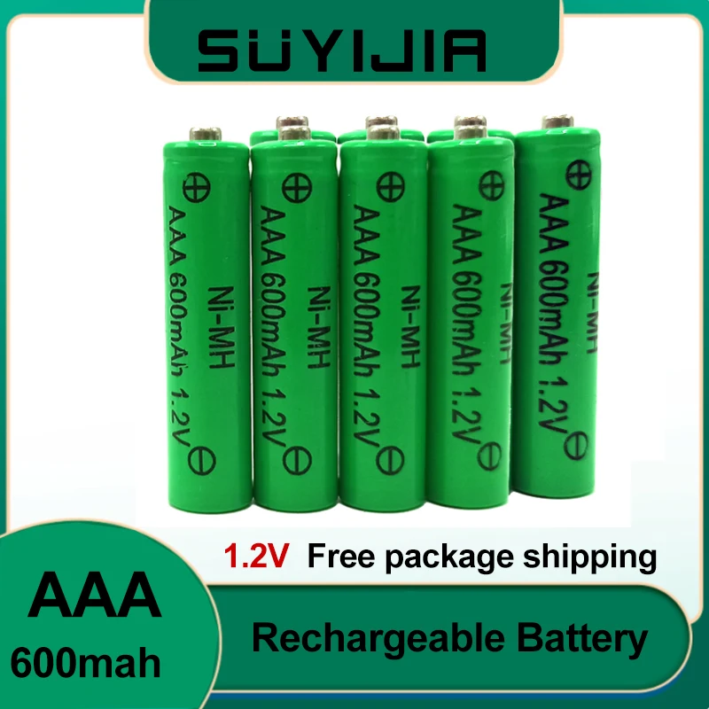 Naujas 1.2 V AAA 600mah Įkrovimo Baterija (akumuliatorius IMH Amino Rūgštis priekinis žibintas su Keičiamomis Baterijomis, LED Žaislas Žibintuvėlis Nuotolinio Valdymo