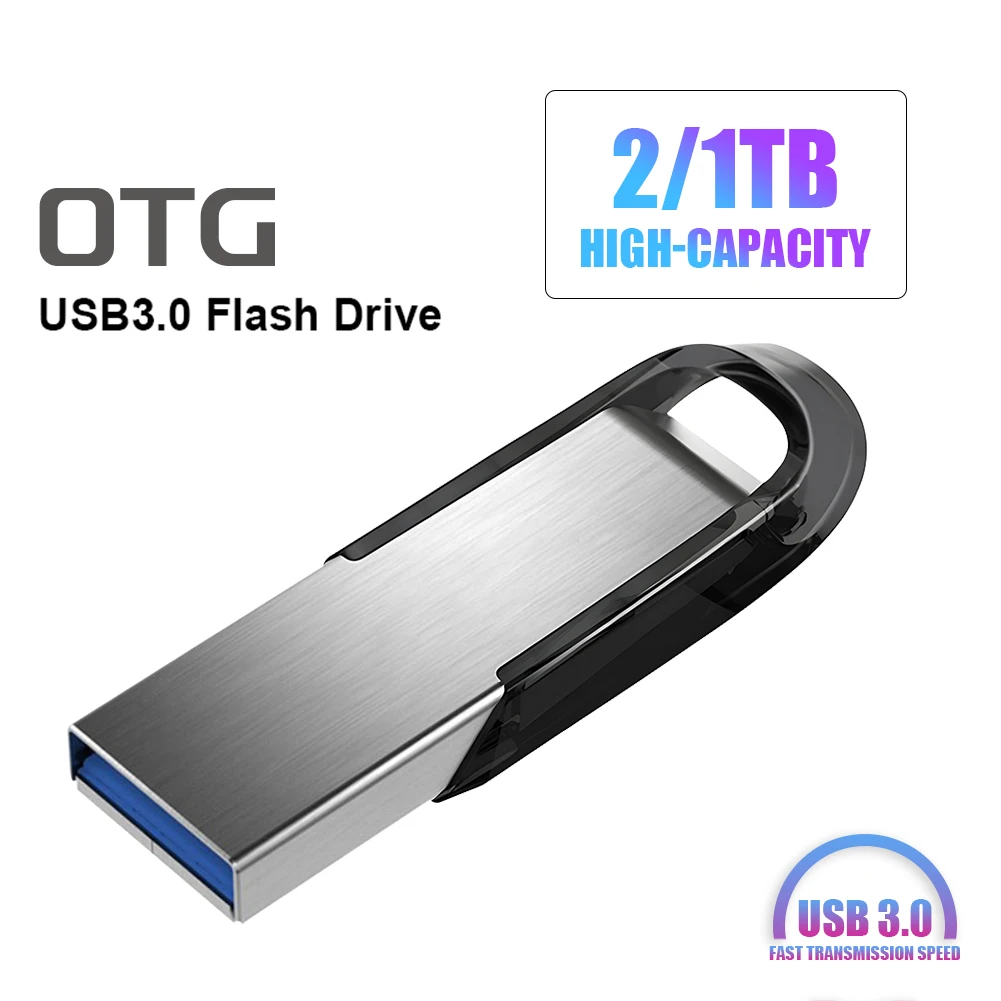 Creative Usb Flash Drivers Usb 3.0 2TB 1 TB PenDrive 128 GB Metalinė Usb atmintinė 256 GB 