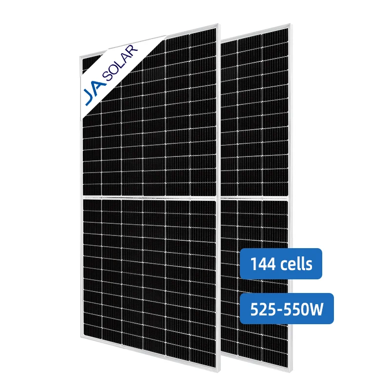 ja solar skaidrios saulės kolektorių 530W 535W 540W 545W 550W dvigubo stiklo fotoelementų skydelis pv plokštės