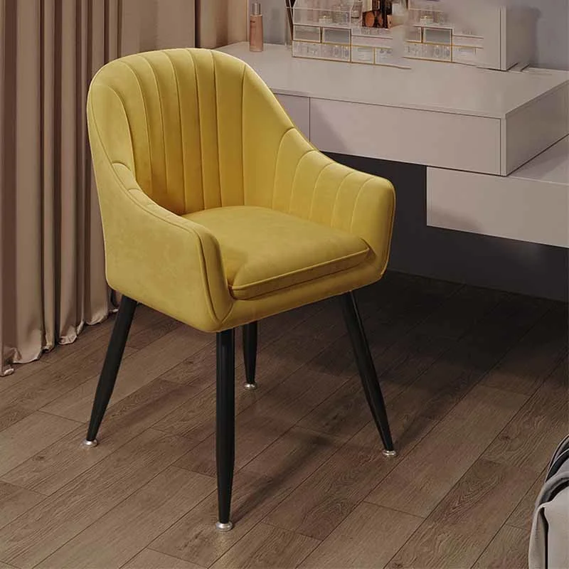 Dizaineris Moderni Valgomojo Kėdės Makiažas Patogus Unikalų Vienos Kėdės Mados Geltona Tingus Meubles De Salonas Buitinių Essentials