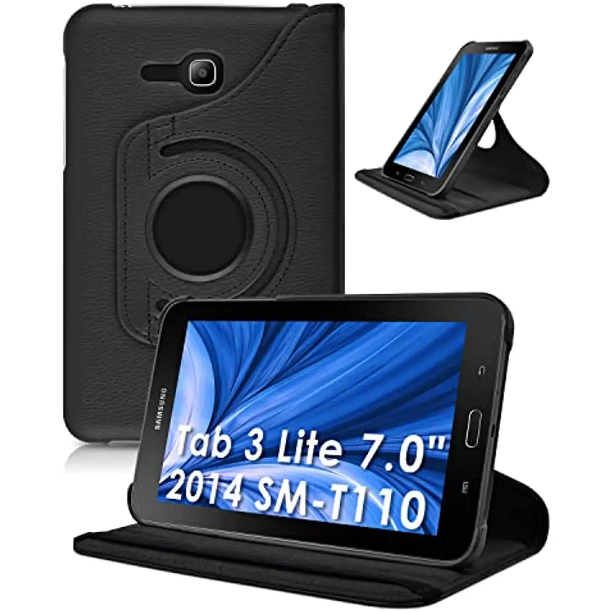 360 Laipsnių Besisukantis Case For Samsung Galaxy Tab 3 Lite 7.0 SM-T110/T111 7