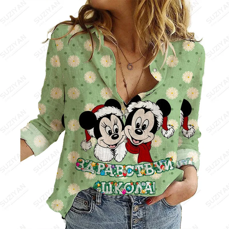 Disney ChristmasBig Dydis Disney Grafinis Laisvi Marškinėliai Atsitiktinis Mados Viršūnes Naujas
 Atsitiktinis Moteris Viršuje Atspausdinta MOTERIŠKI Marškinėliai ilgomis Rankovėmis