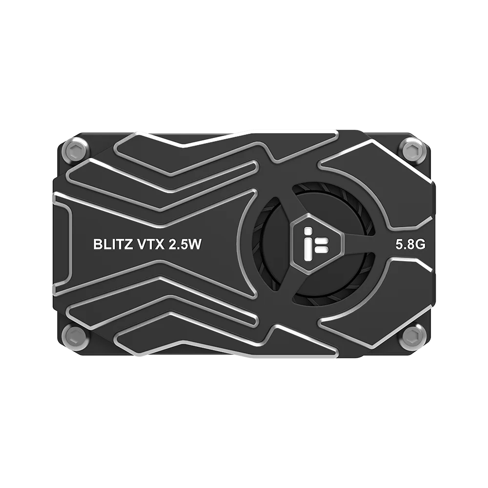 IFlight BLITZ Rėkauti 5.8 G 2,5 W VTX 40CH Raceband Built-in Mikrofono CNC Korpuso Aušinimo Ventiliatorius 2-8S 25.5X25.5mm RC FPV Ilgo Nuotolio