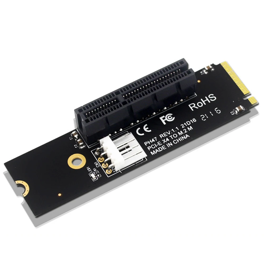 NGFF M. 2 PCI-E 4X Kortelės Adapteris, Suderinamas su X1 X4 X8 X16 PCI-e, Sąsaja Statinio Maišelis Pakuotė