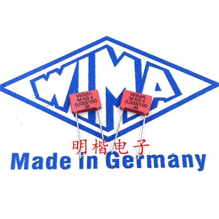 Nemokamas Pristatymas 10vnt/30pcs WIMA Vokietija kondensatorius MKS4 100V 0.033 UF 100V333 33NF P=7,5 mm