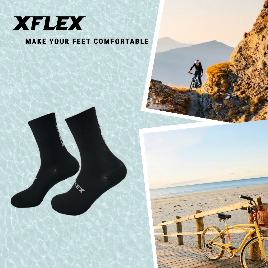 2023 XFLEX Pro Lenktynių Dviračių Suspaudimo Puskojinės Kvėpuojantis Dviratį Kalnų Lenktynių Kojinių Vyrams, Moterims Calcetines Ciclismo Hombre