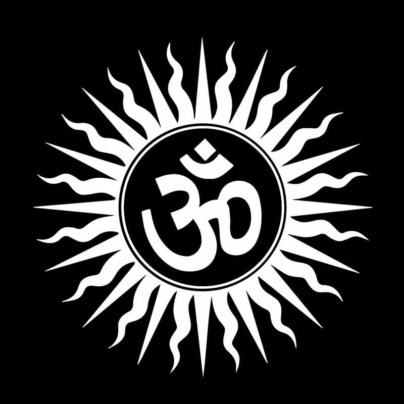 15CM Paslaptingas Om Induistų Religinių Indijos Sanskrito Simbolis Automobilių Apdailos Priedai Padengti Įbrėžimų PVC Lipdukai Lipdukas Produktus